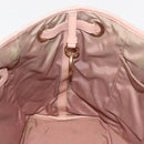 Christian Dior Canage Tote Bag Leather Pink Gold Auth 145360-19