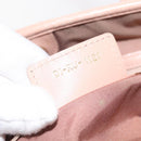Christian Dior Canage Tote Bag Leather Pink Gold Auth 145360-12