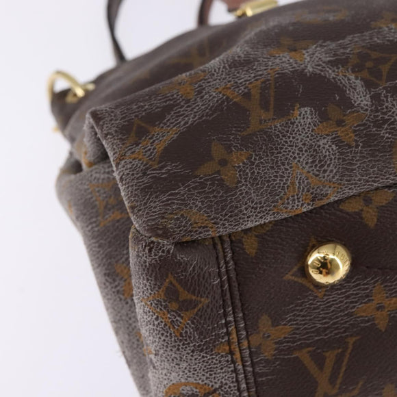 LOUIS VUITTON Monogram Pallas MM Hand Bag 2way Bois De Rose M41598 Auth 145373