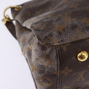 LOUIS VUITTON Monogram Pallas MM Hand Bag 2way Bois De Rose M41598 Auth 145373-17