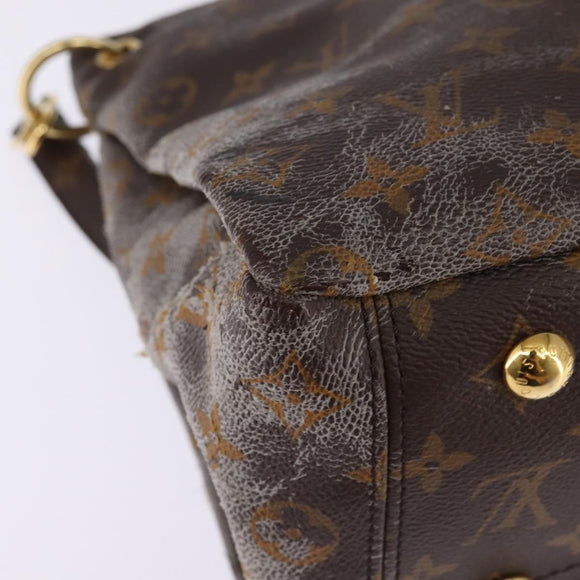 LOUIS VUITTON Monogram Pallas MM Hand Bag 2way Bois De Rose M41598 Auth 145373