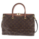 LOUIS VUITTON Monogram Pallas MM Hand Bag 2way Bois De Rose M41598 Auth 145373-13
