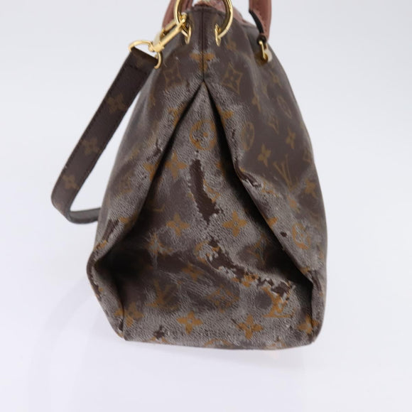 LOUIS VUITTON Monogram Pallas MM Hand Bag 2way Bois De Rose M41598 Auth 145373