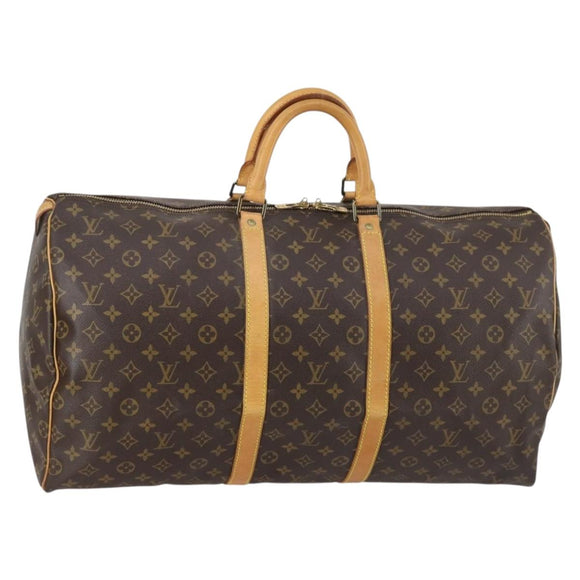 LOUIS VUITTON Monogram Keepall 55 Boston Bag M41424 LV Auth 145380