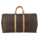 LOUIS VUITTON Monogram Keepall 55 Boston Bag M41424 LV Auth 145380-13