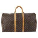 LOUIS VUITTON Monogram Keepall 55 Boston Bag M41424 LV Auth 145380-2