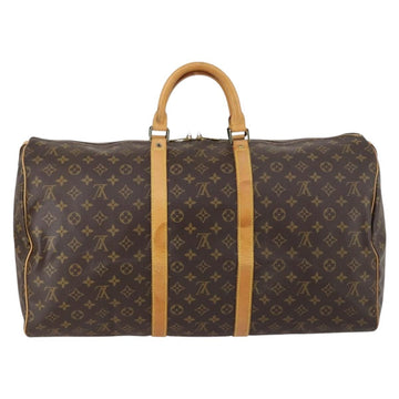 LOUIS VUITTON Monogram Keepall 55 Boston Bag M41424 LV Auth 145380 - 0