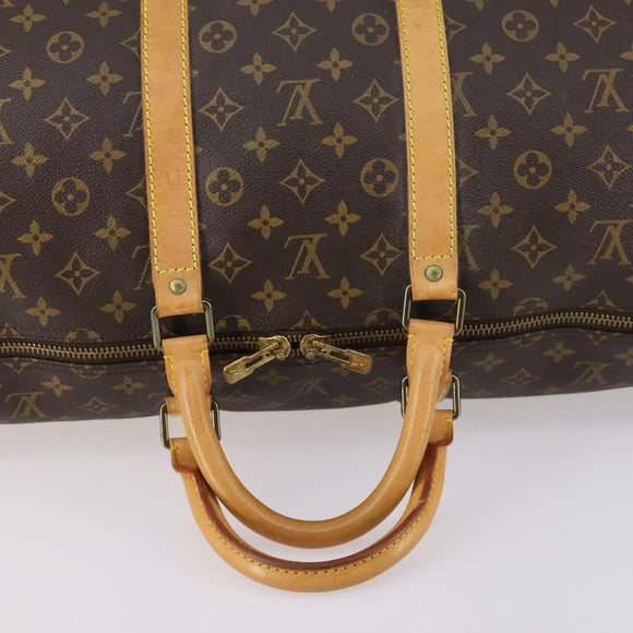 LOUIS VUITTON Monogram Keepall 55 Boston Bag M41424 LV Auth 145380