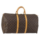 LOUIS VUITTON Monogram Keepall 55 Boston Bag M41424 LV Auth 145381-1