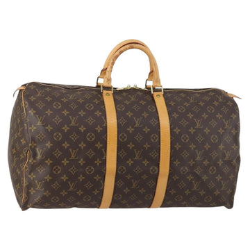 LOUIS VUITTON Monogram Keepall 55 Boston Bag M41424 LV Auth 145381