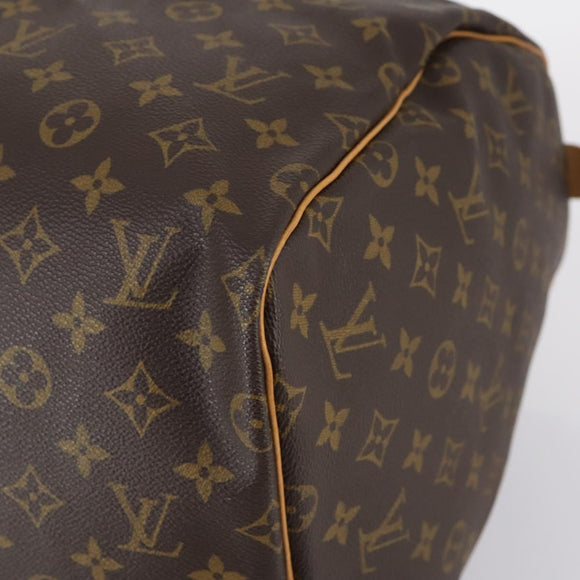LOUIS VUITTON Monogram Keepall 55 Boston Bag M41424 LV Auth 145381
