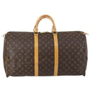 LOUIS VUITTON Monogram Keepall 55 Boston Bag M41424 LV Auth 145381-13