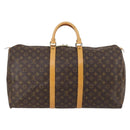 LOUIS VUITTON Monogram Keepall 55 Boston Bag M41424 LV Auth 145381-2