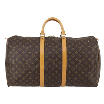LOUIS VUITTON Monogram Keepall 55 Boston Bag M41424 LV Auth 145381 - 0