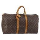 LOUIS VUITTON Monogram Keepall Bandouliere 55 Boston Bag M41414 LV Auth 145385-1