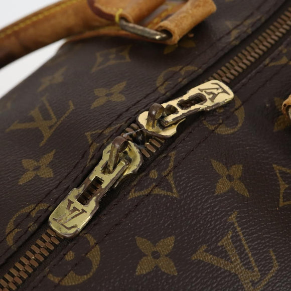 LOUIS VUITTON Monogram Keepall Bandouliere 55 Boston Bag M41414 LV Auth 145385