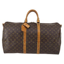LOUIS VUITTON Monogram Keepall Bandouliere 55 Boston Bag M41414 LV Auth 145385-13