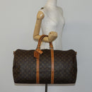 LOUIS VUITTON Monogram Keepall Bandouliere 55 Boston Bag M41414 LV Auth 145385-22