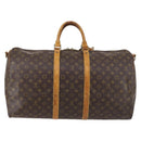 LOUIS VUITTON Monogram Keepall Bandouliere 55 Boston Bag M41414 LV Auth 145385-2