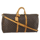 LOUIS VUITTON Monogram Keepall Bandouliere 60 Boston Bag M41412 LV Auth 145386-1