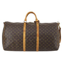 LOUIS VUITTON Monogram Keepall Bandouliere 60 Boston Bag M41412 LV Auth 145386-3