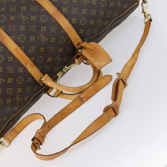 LOUIS VUITTON Monogram Keepall Bandouliere 60 Boston Bag M41412 LV Auth 145386