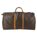 LOUIS VUITTON Monogram Keepall Bandouliere 60 Boston Bag M41412 LV Auth 145387-13