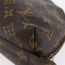 LOUIS VUITTON Monogram Trousse Demi Ronde Cosmetic Pouch M47520 LV Auth 145398-15