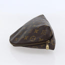 LOUIS VUITTON Monogram Trousse Demi Ronde Cosmetic Pouch M47520 LV Auth 145398-3