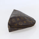 LOUIS VUITTON Monogram Trousse Demi Ronde Cosmetic Pouch M47520 LV Auth 145398-4