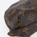 LOUIS VUITTON Monogram Trousse Demi Ronde Cosmetic Pouch M47520 LV Auth 145398-14