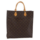 LOUIS VUITTON Monogram Sac Plat Hand Bag M51140 LV Auth 145403-1