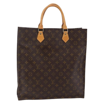 LOUIS VUITTON Monogram Sac Plat Hand Bag M51140 LV Auth 145403