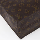 LOUIS VUITTON Monogram Sac Plat Hand Bag M51140 LV Auth 145403-9
