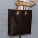 LOUIS VUITTON Monogram Sac Plat Hand Bag M51140 LV Auth 145403-19