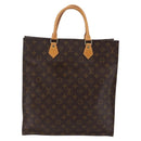 LOUIS VUITTON Monogram Sac Plat Hand Bag M51140 LV Auth 145403-13