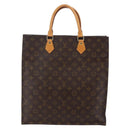 LOUIS VUITTON Monogram Sac Plat Hand Bag M51140 LV Auth 145403-2