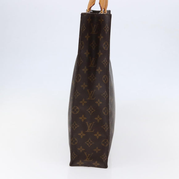 LOUIS VUITTON Monogram Sac Plat Hand Bag M51140 LV Auth 145403