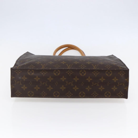 LOUIS VUITTON Monogram Sac Plat Hand Bag M51140 LV Auth 145403