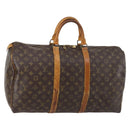 LOUIS VUITTON Monogram Keepall 50 Boston Bag M41426 LV Auth 145407-1