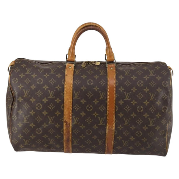 LOUIS VUITTON Monogram Keepall 50 Boston Bag M41426 LV Auth 145407