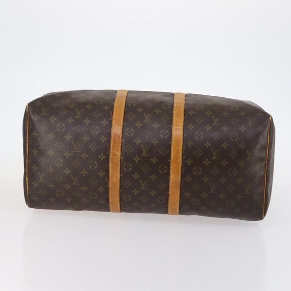 LOUIS VUITTON Monogram Keepall 55 Boston Bag M41424 LV Auth 145409
