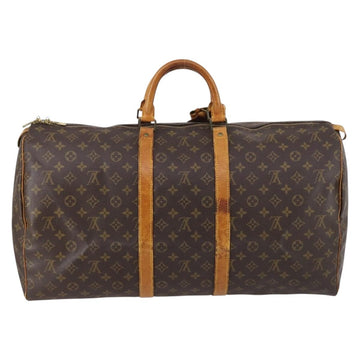 LOUIS VUITTON Monogram Keepall 55 Boston Bag M41424 LV Auth 145410 - 0