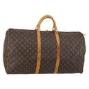 LOUIS VUITTON Monogram Keepall 60 Boston Bag M41422 LV Auth 145411-1