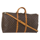 LOUIS VUITTON Monogram Keepall Bandouliere 60 Boston Bag M41412 LV Auth 145413-1