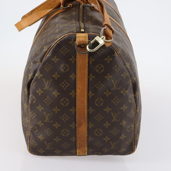 LOUIS VUITTON Monogram Keepall Bandouliere 60 Boston Bag M41412 LV Auth 145413