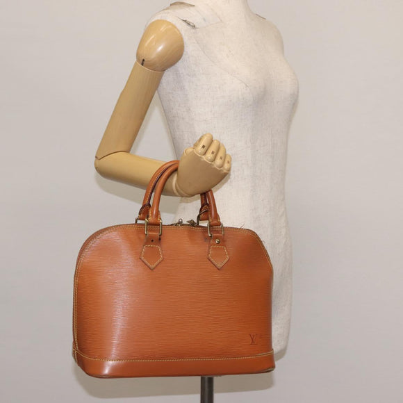 LOUIS VUITTON Epi Alma Hand Bag Zipangu Gold M52148 LV Auth 145431