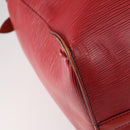 LOUIS VUITTON Epi Keepall 45 Boston Bag Red M42977 LV Auth 145436-9