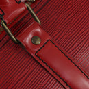 LOUIS VUITTON Epi Keepall 45 Boston Bag Red M42977 LV Auth 145436-17
