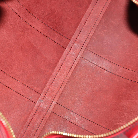 LOUIS VUITTON Epi Keepall 45 Boston Bag Red M42977 LV Auth 145436